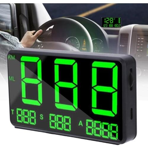 New Arrival 1pc Digital GPS Speedometer HUD Head Up Display 4.5 Inch C80 MPH KM/h Overspeed Warning Alarm Projector