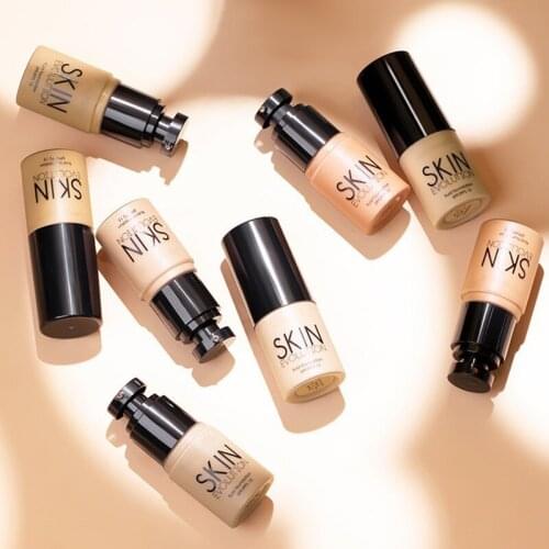 Base Face Liquid Foundation Cream Full Coverage Concealer Oil-control Easy to Wear Soft Face Makeup Foundation