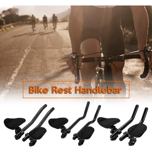 Bike Rest Handlebar Cycling Aero Bar Bicycle Relaxation Handle Bar Triathlon MTB Road Bike Arm Rest Bar Bike Aerobar TT Bar