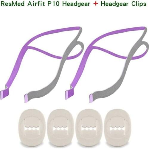 Headband and Adjustment Clips for CPAP Ventilator AirFitP10 Nasal Pillow