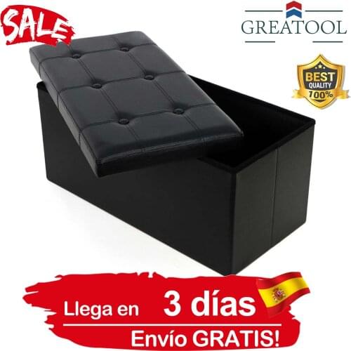 Fabric storage stool, folding shoe bench, can sit with storage box with lid 38x38x76cm