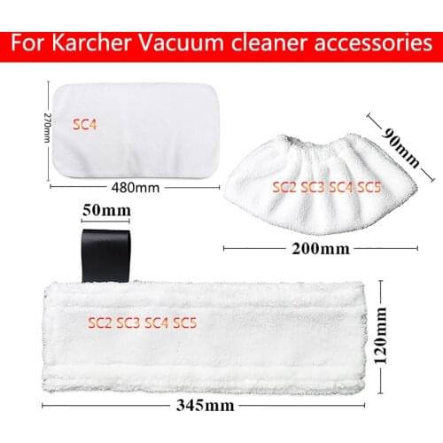 For Karcher SC2 SC3 SC4 SC5 Mop Rag Cloth Cover Home AccessoriesTools Spare Parts Steam Engine Attachment