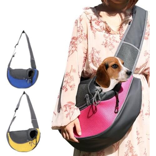 Outdoor Carriers for Cat Breathable Mesh Single Shoulder Bag Cross Body Cat Mini Dogs Durable Bag Travel Outdoor Pet Dog Carrier