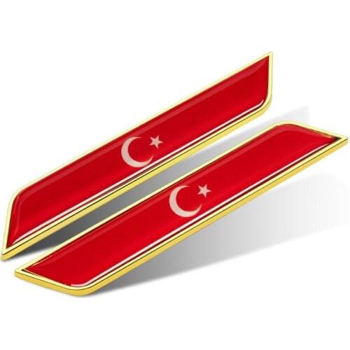 High Quality Car Goods Turkey Turkish National Falgs Auto Emblem Stickers Covering Scrathes 2020 New Arrival Free Shipping
