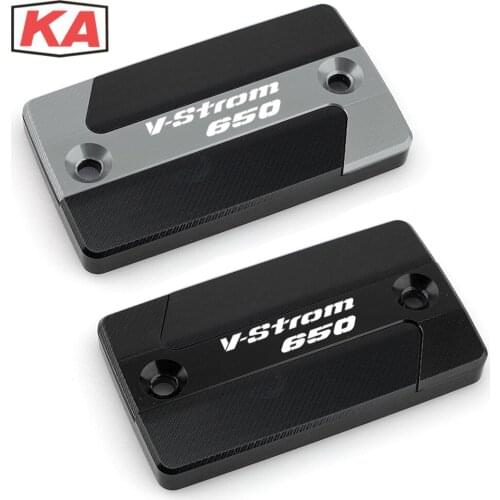 For SUZUKI VStrom V-Strom 650 650XT DL650 2004-2021 2020 2019 Motorbike Front Brake Fluid Reservoir Oil Tank Cover Cap Protector