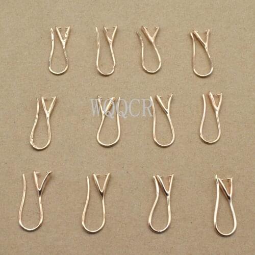 Hot Selling 100 Pieces of 925 Silver/Rose Gold Smooth Hook Earrings DIY Jewelry Making Womens Charm Jewelry Accessories