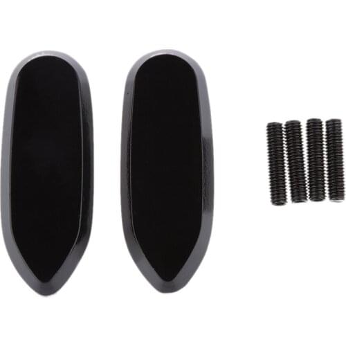 1 Pair Motorcycle Engraved Mirror Block Off Base Plates For Suzuki GSXR 750 2005-2012 GSXR 1000 2005-2008 73mm x 27mm