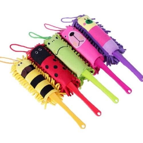 1PC Cute Car Desk Home Cleaning Brush Chenille Cleaner Window Conditioner Furniture Duster Dust Removal Clean Brush Tool OK 0159