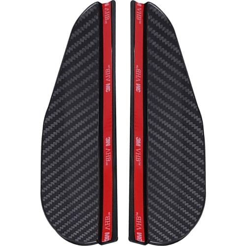 2Pcs Universal Carbon Fiber Rearview Mirror Rain Shade Rainproof Blades Car Back Mirror Eyebrow Rain Cover Car Accessories