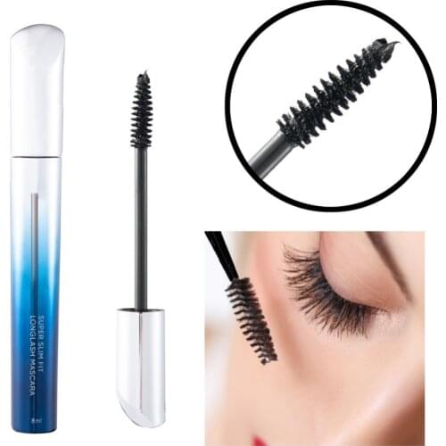 4D Silky Black Eyelashes Mascara Thick Lengthening Waterproof Mascara Fiber Long Lasting Cosmetics