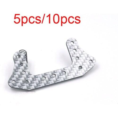 5PCS/10PCS 95262 1.5mm 3K Carbon Fiber Pteris Rear Stay Support Bracket Tamiya Mini 4WD Car DIY Acc