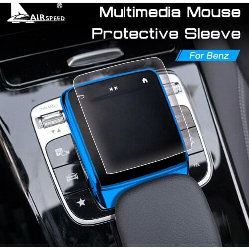 AIRSPEED for Mercedes Benz A C E G S V GLC GLE GLS Class W212 W204 Accessories TPU Car Center Control Mouse Protector Cover Film
