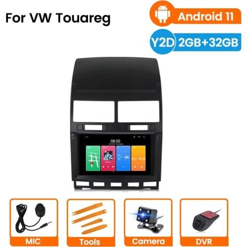 Android 11 2G+32G Car Radio Multimedia Player For VW Volkswagen Touareg 2002-2010 GPS Navigation no 2din dvd support Carplay RDS