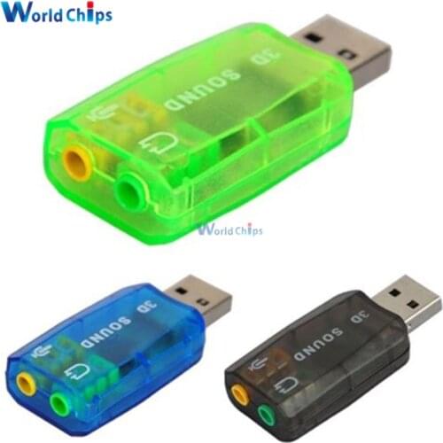 CM108 Chipset USB 2.0 to 3D AUDIO SOUND CARD ADAPTER VIRTUAL 5.1 CH Sound Track
