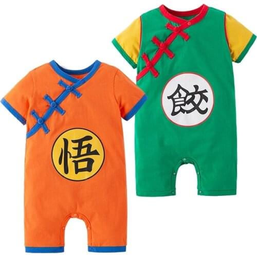 Infant Baby JP Anime Goku Role Play Outfit Boys Girls Birthday Party Dress Up Suit Rompers Newborn Halloween Cosplay Costume