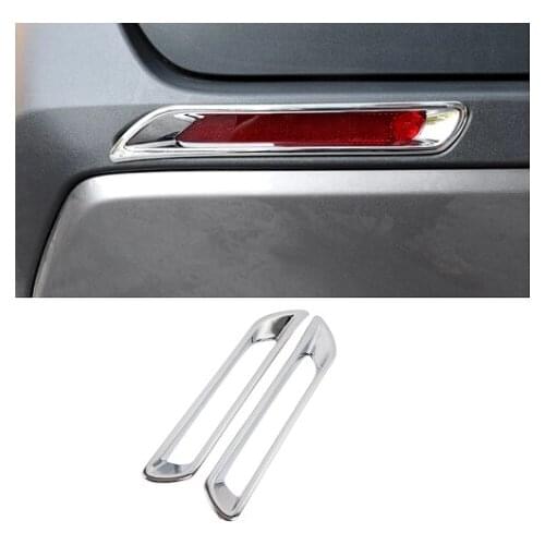 For Toyota Rav 4 Rav4 2019-2021 Rear Reflector Fog Light Lamp Cover Sticker Decoration Chrome Trim Accessories