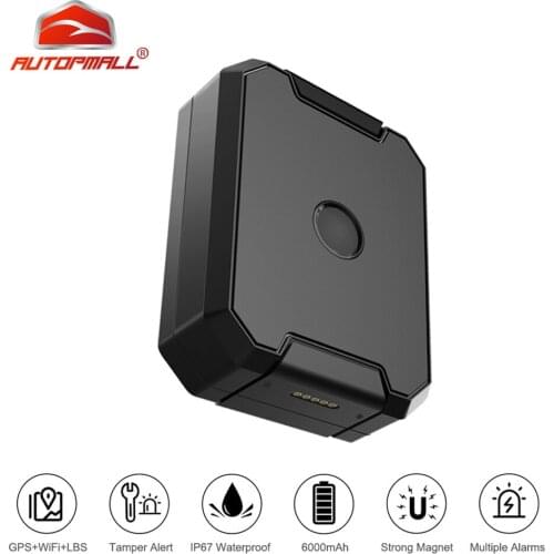 GPS Tracker Voice Monitor GPS Car Tracking 6000mah Battery Long standby AT1 Locator Vibration Alarm Waterproof IP67 Free APP