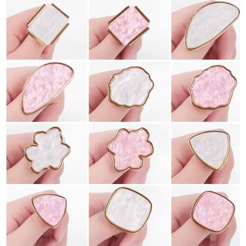 Japan Resin Stone nail art Ring Palette Finger Ring Plate Acrylic UV Gel Polish Cream Foundation Mixing Nail Art Equipment