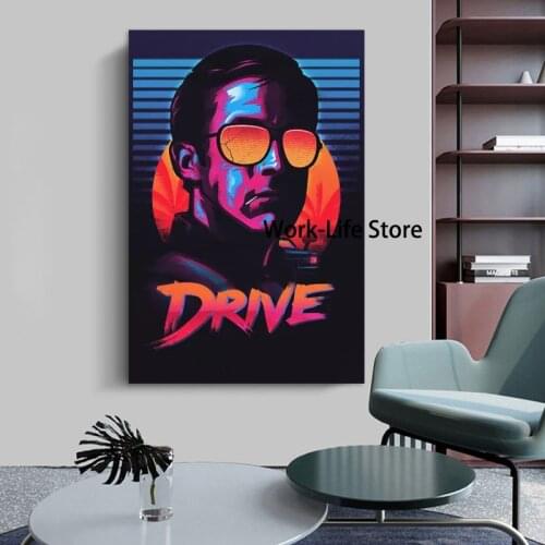 Classic Drive Face Classic Movie Film Vintage Fan Oil Painting Art Poster Print Canvas Home Decor Picture Wall Print