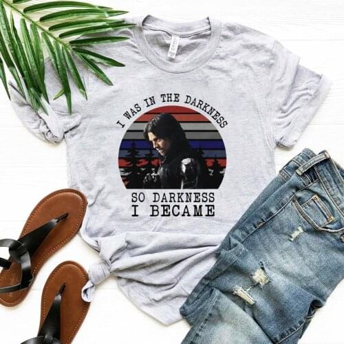 Cool Bucky Barnes T-Shirt Winter Soldier Inspired Tees Superhero TV Series The Falcon and The WS Shirts Sebastian Stan Shirt