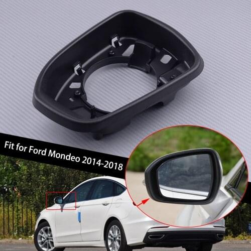 Left Side Door Wing Mirror Cover Holder ABS Black Fit for Ford Mondeo V 2012 2013 2014 2015 2016 2017 2018 2019