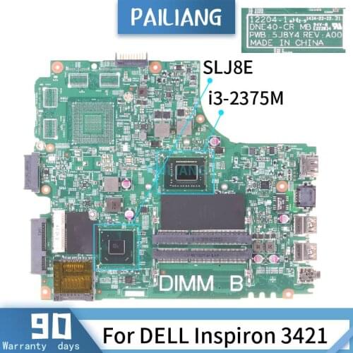 CN-07GDDC For DELL Inspiron 3421 12204-1 07GDDC SR0U4 I3-2375M Mainboard Laptop motherboard DDR3 tested