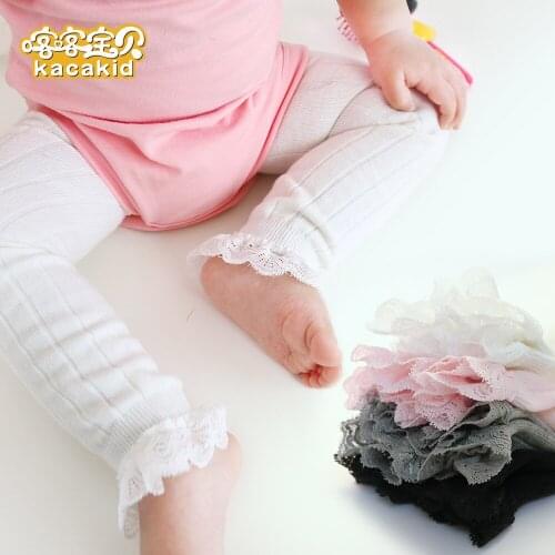 Kacakid 2019 New Spring Summer Autumn Super Cut Solid Lace Baby Girls Pantyhose Kids Tights 1-6T