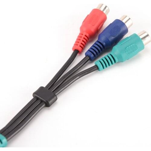 2.5 mm Male Jack To 3 RCA Female Plug Adapter Audio Converter Video AV Cable Wire Cord 2.5mm to RCA Wholesale High Speed