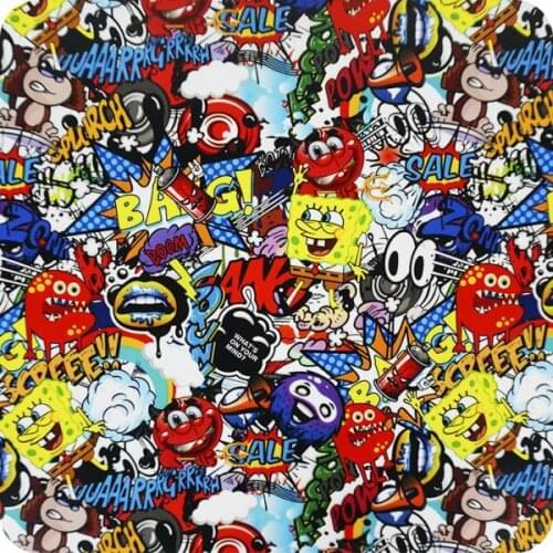 HOT-112 hydroprint film water transfer printing SpongeBob measurements: width: 100cm. Length: 100cm