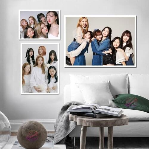 Kpop GFriend Poster Modern Fashion Wall Art Canvas Painting Prints Picture For Living Room Cafe Home Decor
