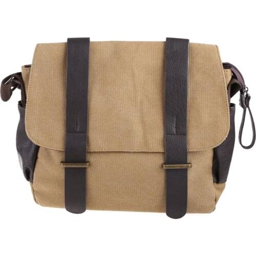 Casual Canvas Satchel Messenger Bag Crossbody Bags for Men Traveling Camping
