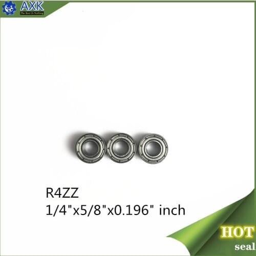 R4ZZ Bearing ABEC-1 (10PCS) 1/4"x5/8"x0.196" inch Miniature R4 ZZ Ball Bearings R4z For RC Model Parts