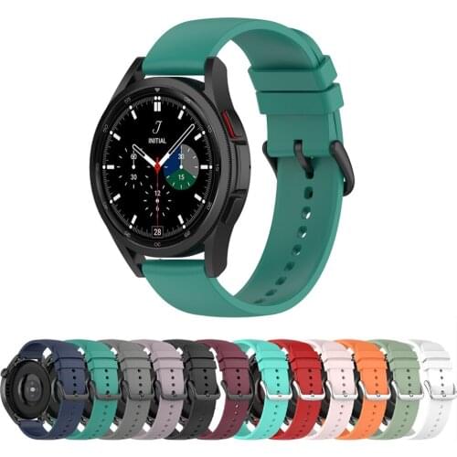20mm 22mm Strap Silicone Wristband Replacement Accessories For Samsung Galaxy Watch 4 40mm 44mm/4 Classic 42mm 46mm Bracelet