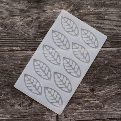 Young Leaves Shape Silicone Chocolate Mold Silicon Mould for Fondant Cake Decoration Free Shopping SA71