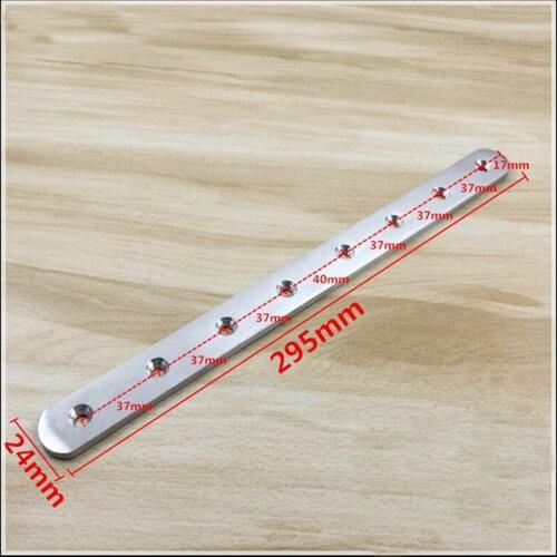295mm Stainless Steel Connector Hingle Iron Straight Angle 180 degrees Corner Fixed Parts 2pcs