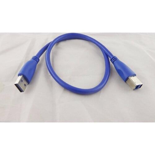 10pcs USB 3.0 Type A Male Plug To B Male Printer Scanner Data Wire Cord Cable 50cm