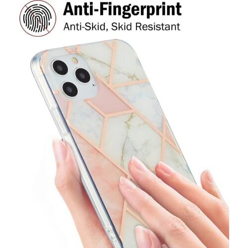 2.0 Thickness Plating Double IMD Marble Phone case