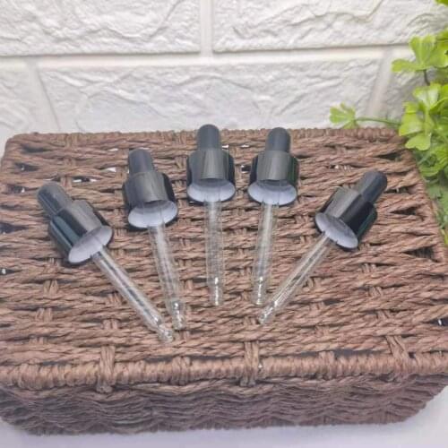 5ml/10ml/15ml/20ml/30ml/50ml/100ml Clear Glass Bottle with Dropper Essential Oil Cosmetic Dropper Bottle With Gold Ca