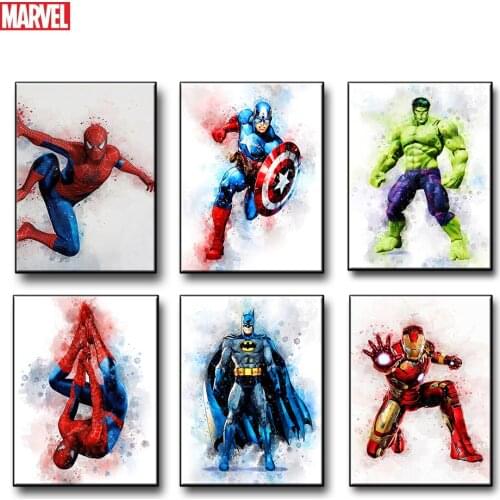 5D DIY Diamond Painting Genuine Marvel Poster Diamond Embroidery Rhinestone Picture Hand-Mosaic Craft Gift Home Decoration Kit
