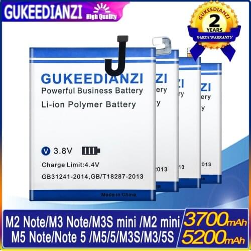 Battery For Meizu Note 5 M5 Note/M5 5S M5s/M3 M3s/M2 mini/M2 M3 Note L681H M681H BA621/BA612/BT15/BT61/BT68/BA611/BT42C Battery