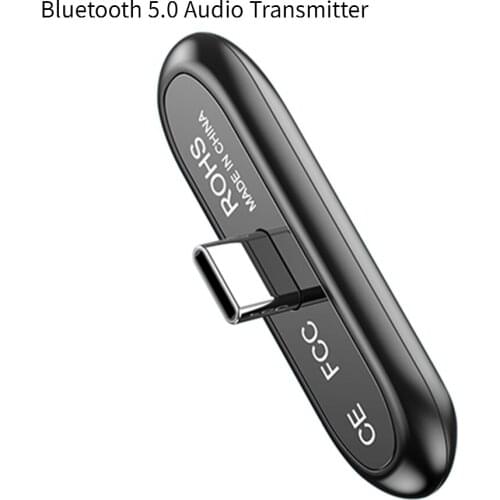 Type C Bluetooth 5.0 Audio Transmitter HIFI Type C Wireless Adapter Support AtpX/AptX LL/SBC/A2DP/AFH/HSP for Switch/Lite/PS4/PC