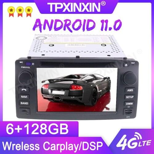 Android 11.0 6+128G For Toyota corolla 2001-2006 GPS Car Multimedia Player Headunit Audio Radio Navigtion Tape Recorder