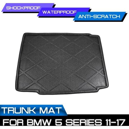 Car Floor Mat Carpet Rear Trunk Anti-mud Cover For BMW 5 Series 2011 2012 2013 2014 2015-2017