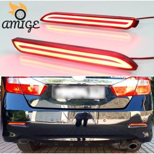 Car LED Bumper Lights For Toyota Innova Vellfire Verso Alphard Matrix Taillights Rear Fog Lamp Brake Light Reflector Lamps