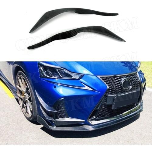 Carbon fiber Material Front Headlight Covers For LEXUS IS300 IS350 F Sport Sedan 2017 2018 2019