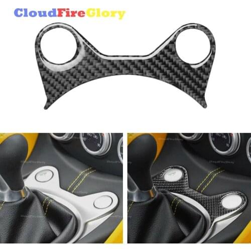 CloudFireGlory For 2009-2020 Nissan 370Z Carbon Fiber Inner Upper Manual Gear Shift Panel Cover Trim