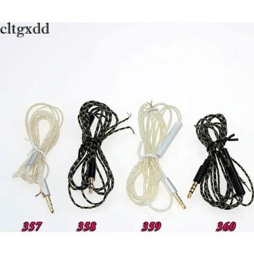 Cltgxdd 3.5mm Jack DIY Earphone Audio Cable Controller Repair Replacement Headphone 18 Copper Core Wire