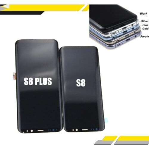 AMOLED Display for SAMSUNG S8 LCD +Touch Screen Digitizer Replacement for SAMSUNG GALAXY S8 Plus LCD Display Screen Black