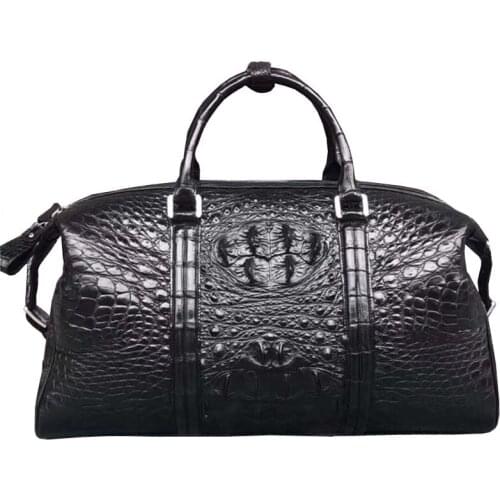 Fanzunxing new arrival crocodile leather big bag mens bag large size men and men carry business and leisure travel bag men