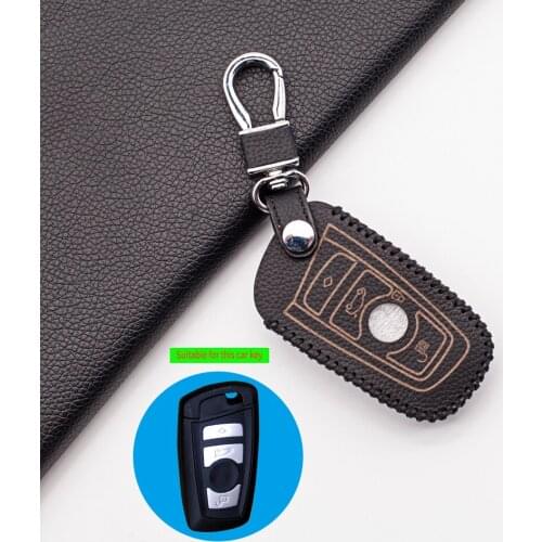 Functional Praise Leather Key Holder for BMW 520 525 f30 f10 F18 118i 320i 1 3 5 7 Series X3 X4 M3 M4 M5 3 buttons Case